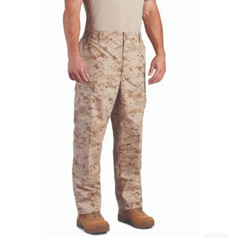 Tactical Pants Camoflauge Cotton Blend Tan Size M